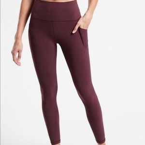 ATHLETA Salutation Stash Pocket II 7/8 Tight, US small, lightly used (no tags)
